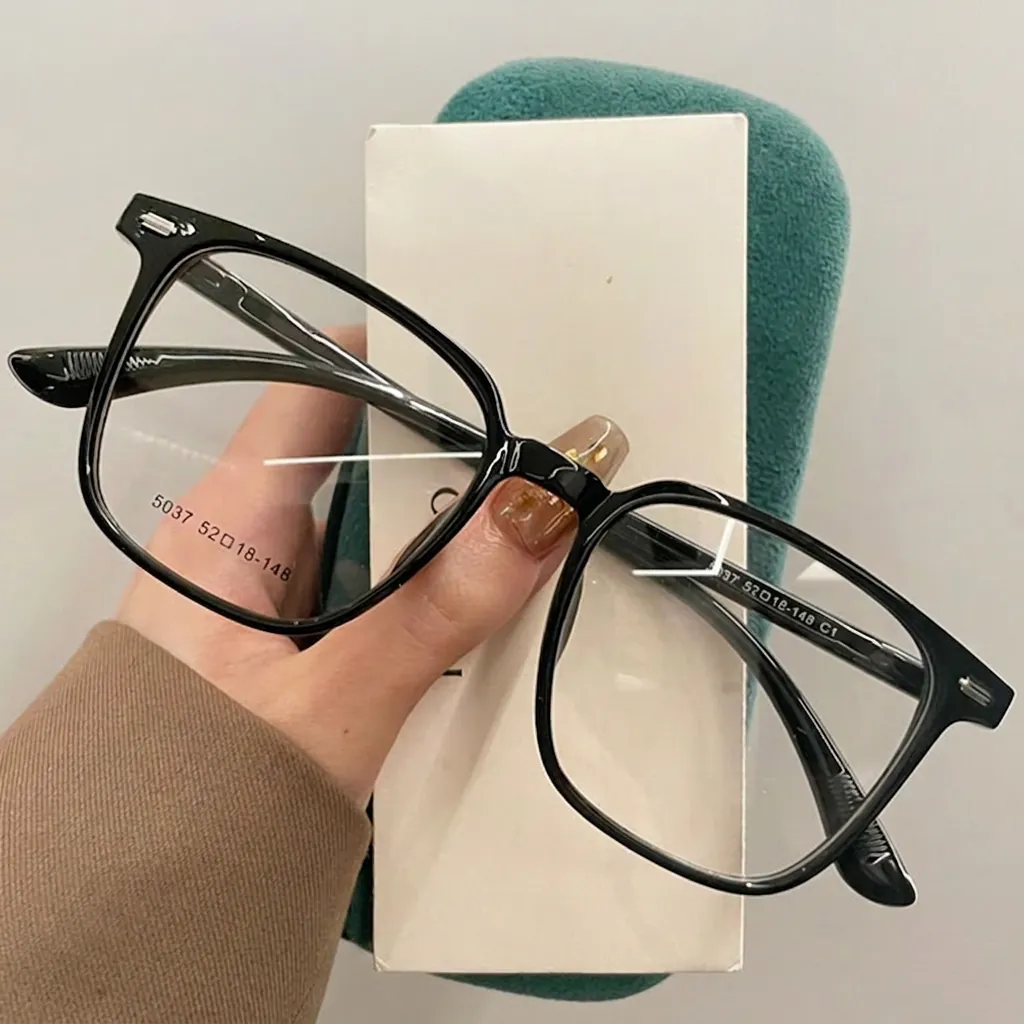 Fashion Square Anti Blue Light Optical Glasses Frame Lightweight PC TR90 Eyeglasses For Women Men