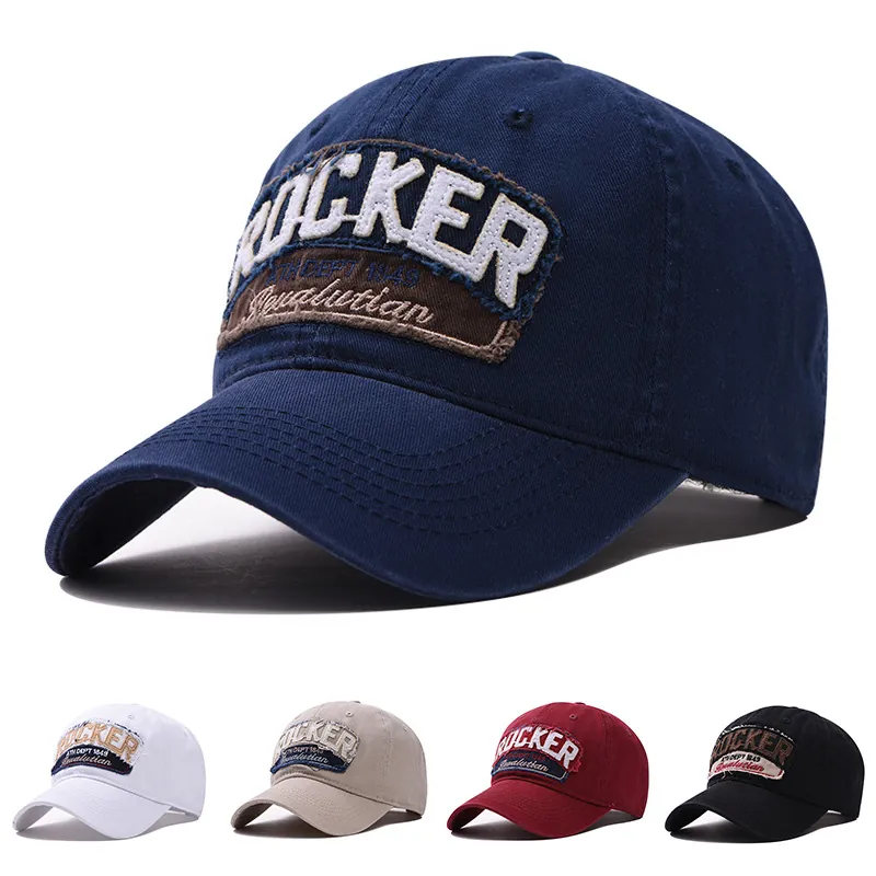Casquette De Baseball En Coton Vintage Avec Patch Brodé Chapeau Trucker Américain Rétro Pare-soleil Réglable Streetwear