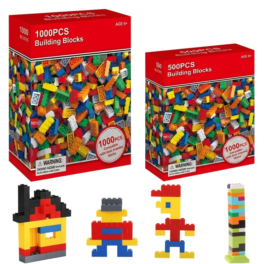 Creative Building Blocks ABS Plastic DIY Small Particle Interlocking Educational Construction Toys For Boys Girls