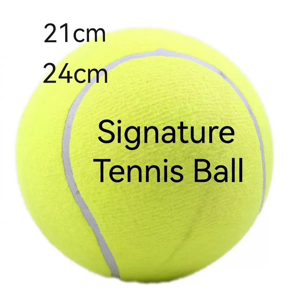 Giant Inflatable Tennis Ball For Signature Souvenir Pet Training Outdoor Play Fluorescent Yellow Felt