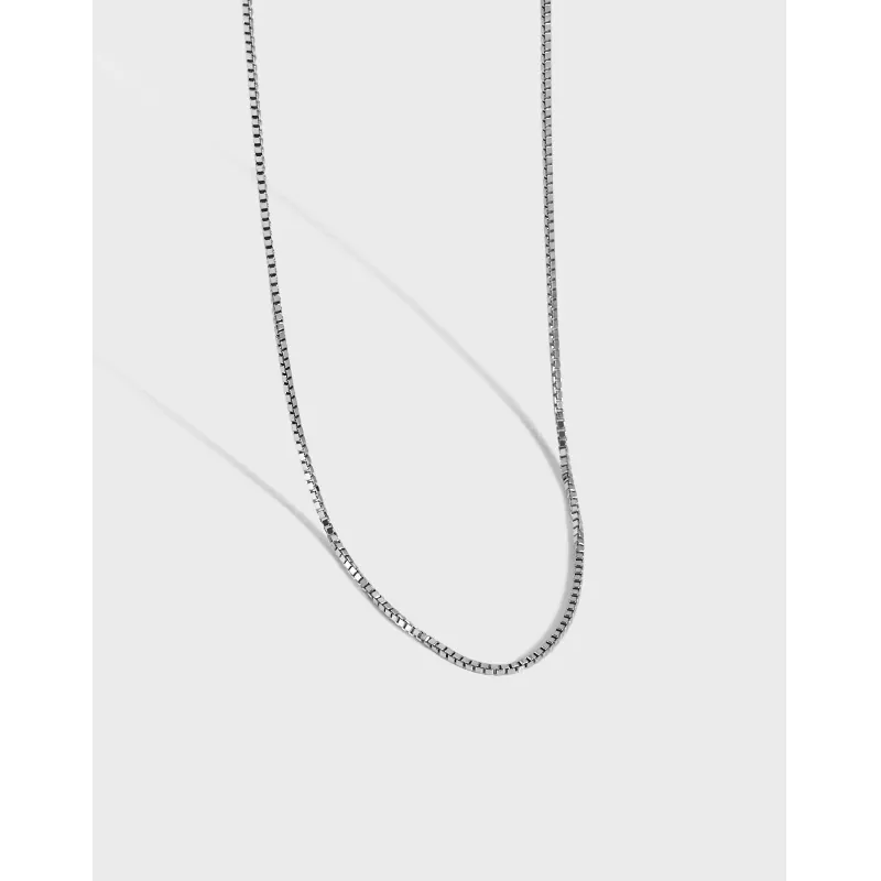 Italien S925 Sterlingsilber Venezianerkette Halskette Für Damen Minimalistisch Fein Verstellbar Elegant Schmuck Zubehör