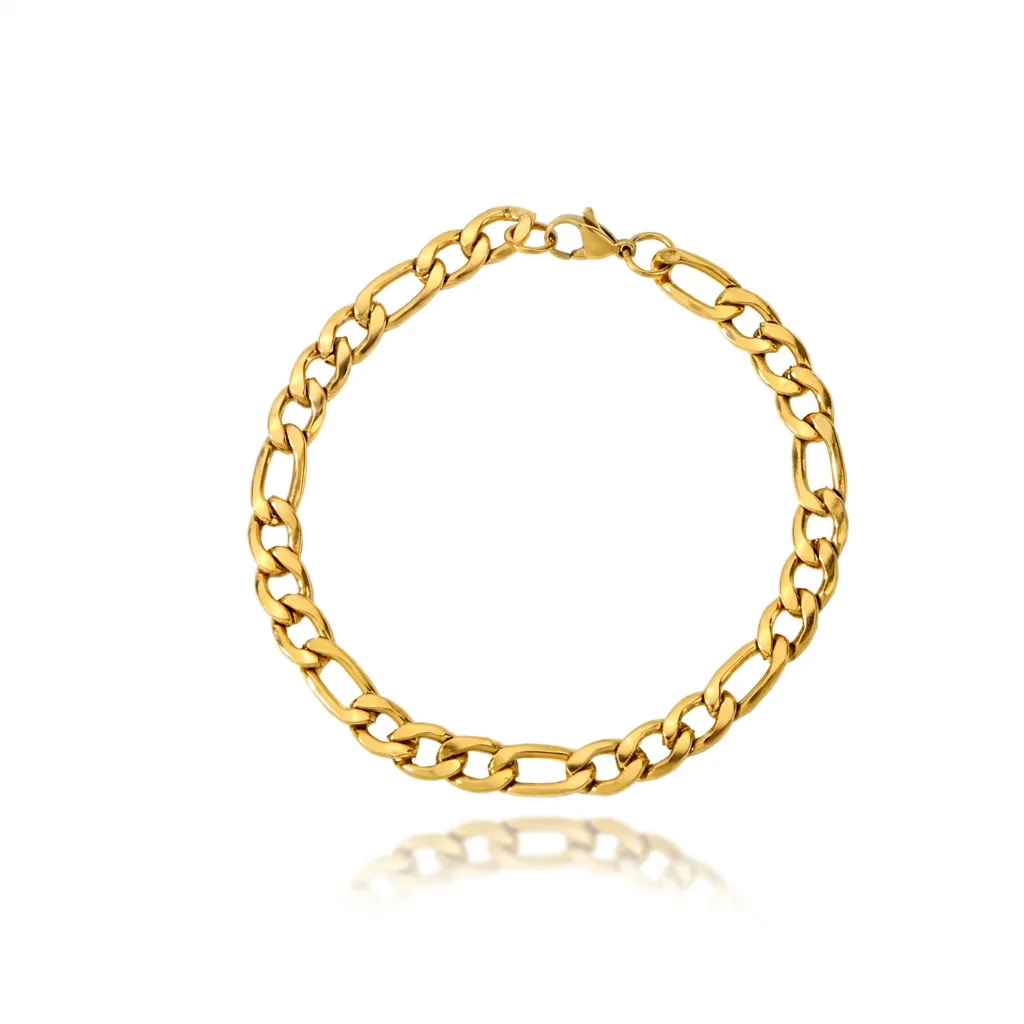 Classic Figaro Chain Bracelet Stainless Steel Link Jewelry For Men Women Lobster Clasp Fashion Punk Accessories