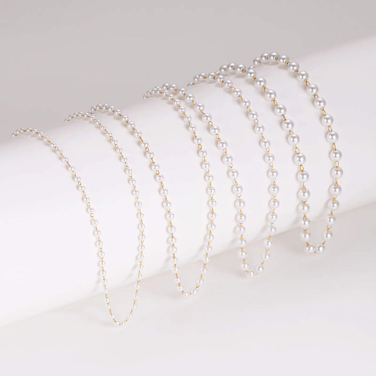 Artificial Pearl Necklace 304 Stainless Steel 18K Gold Plated Retro Starry Shell Artificial Pearl Jewelry For Women Minimalist Fashion