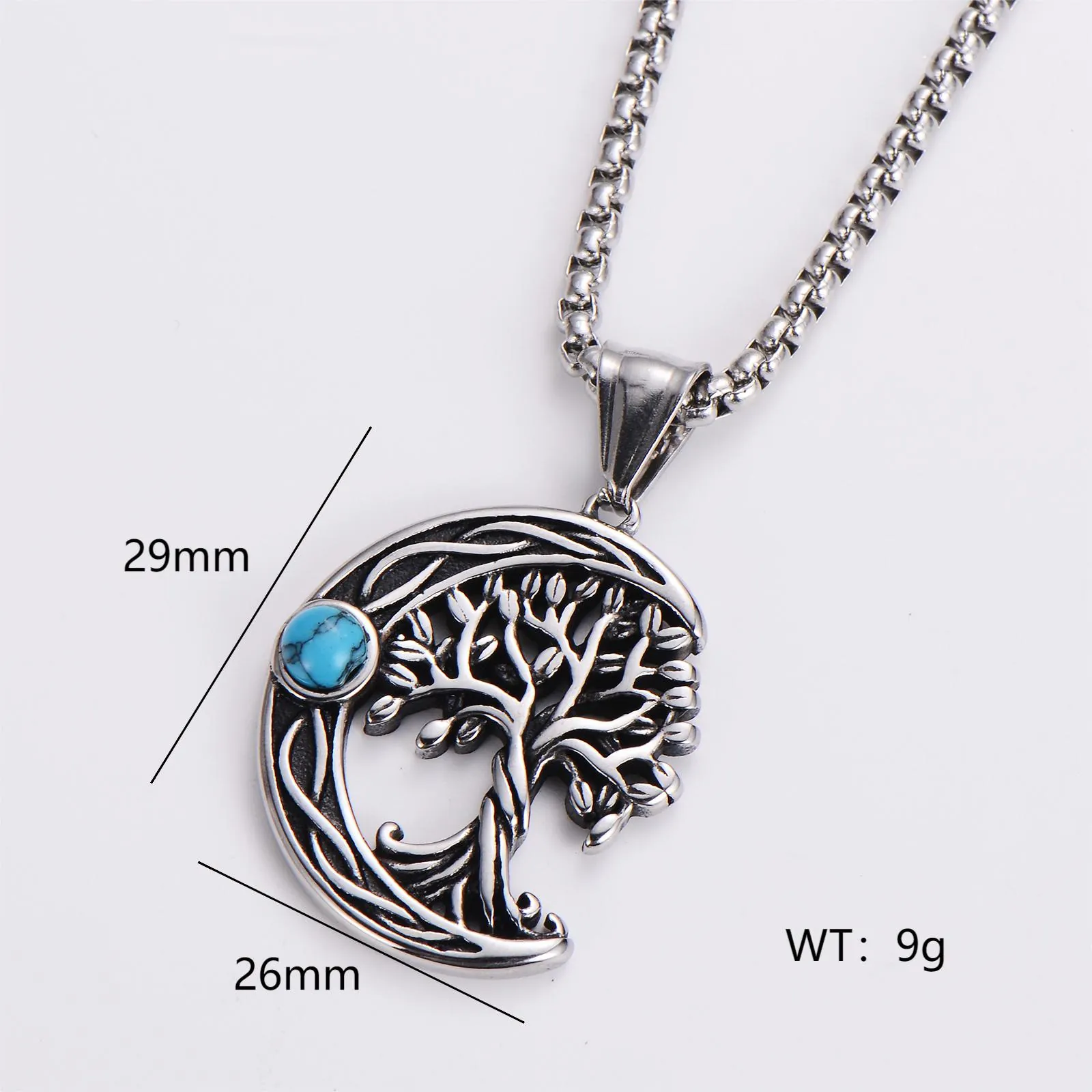 Vintage 304 Stainless Steel Pendant Necklace Retro Punk Viking Hip Hop Jewelry For Men Women Fashion Cool Jewelry Gifts