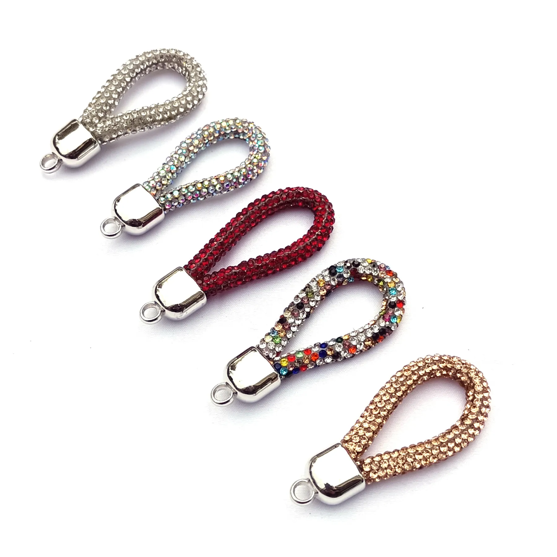 Cordino In Strass Tracolla In Cristallo Scintillante Per Telefono Porta Badge ID Chiavi Accessorio Moda Donna