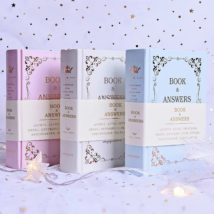 The Book Of Answers Hardcover Notebook Interactive Decision Maker Bilingual Creative Portable Mini Gift Retro Stationery