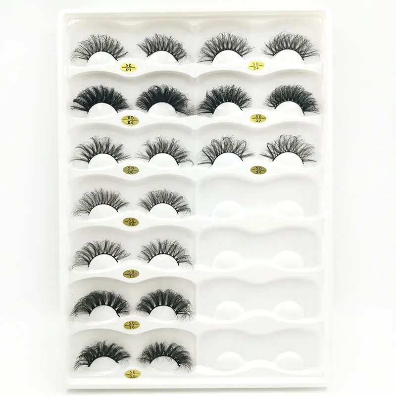 False Eyelashes 6D Russian Volume Fluffy Thick Wispy Synthetic Fiber Natural Look Makeup Beauty For Women