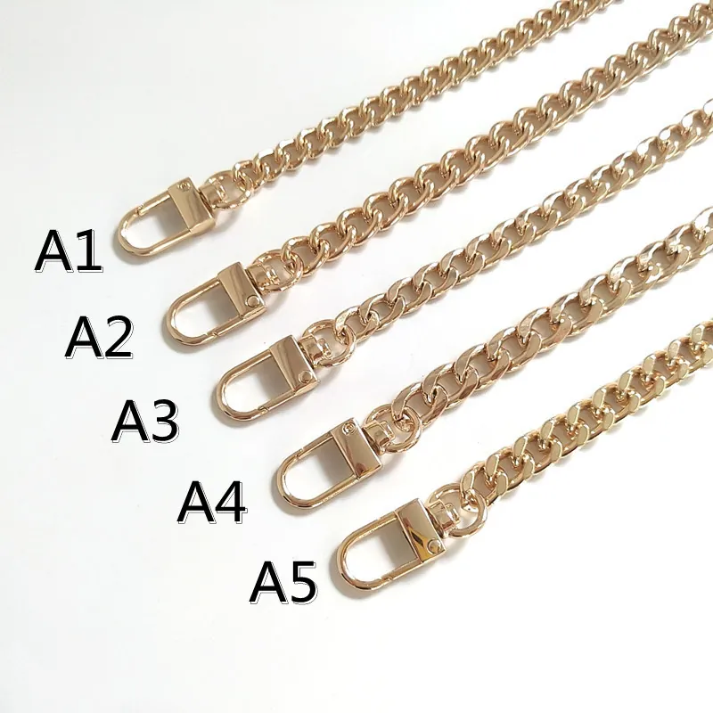 Metal Bag Chain Strap Alloy Iron Polished Replacement Crossbody Shoulder Handbag DIY With Lobster Clasps