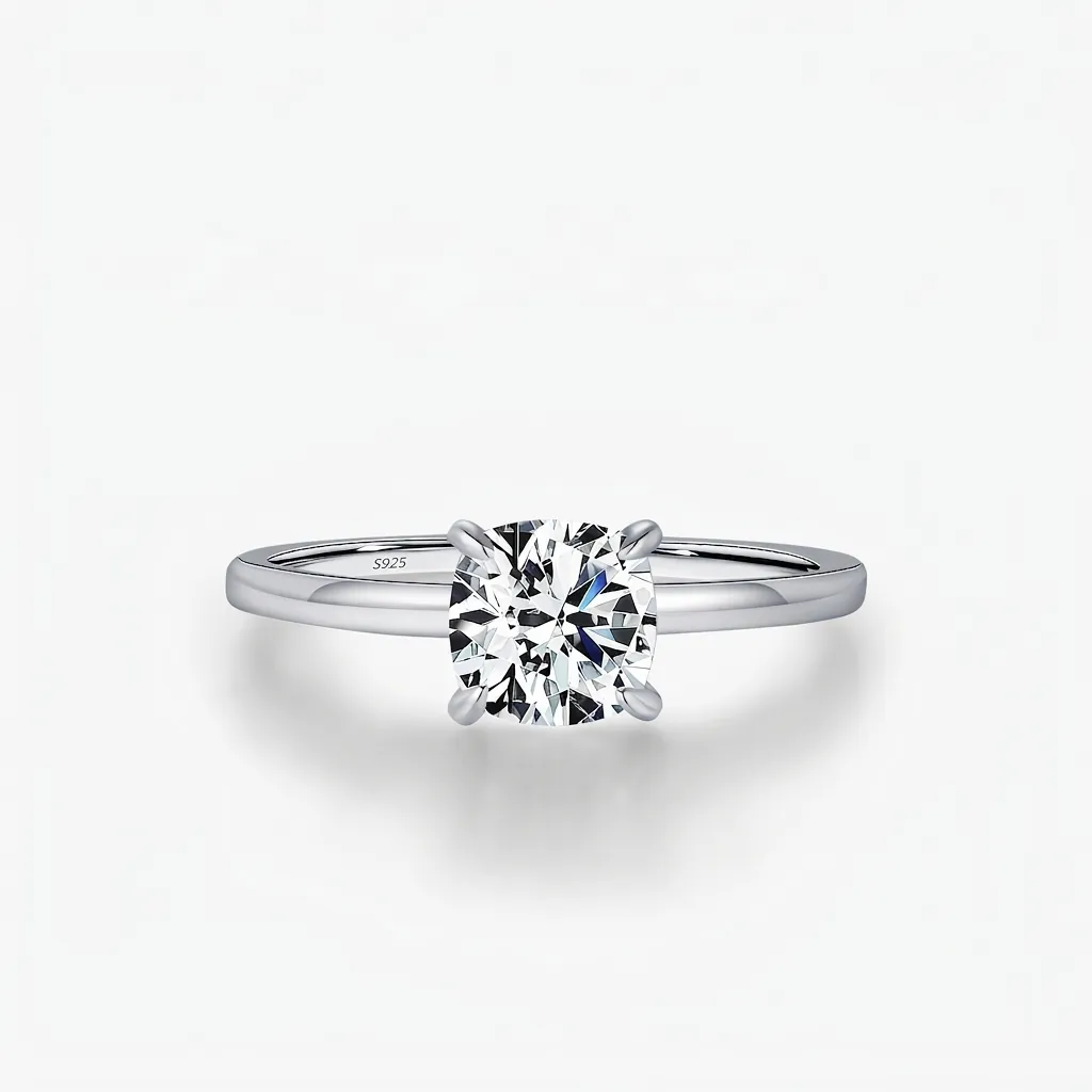 Moissanite Ring 925 Sterling Silver D Color VVS1 Sparkling Chic Jewelry For Women Engagement Proposal