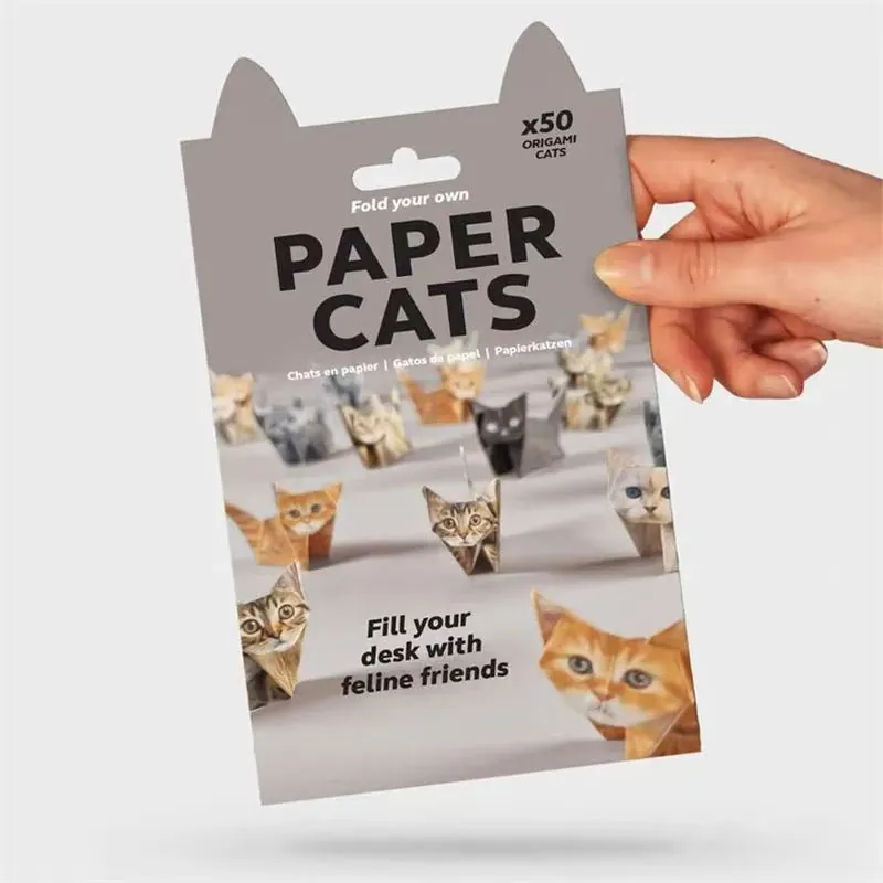 3D Geometric Origami Animal Kit For Kids DIY Paper Folding Set Cats Dogs Dinosaurs Handmade Art Craft Toys
