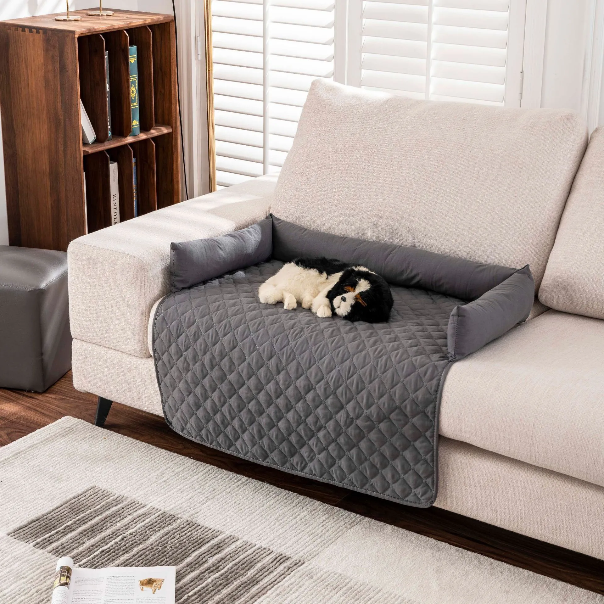 Pet Sofa Protector Waterproof Quilted Couch Guard With Bolster For Dogs Cats Furniture Shield Non Slip Durable Washable