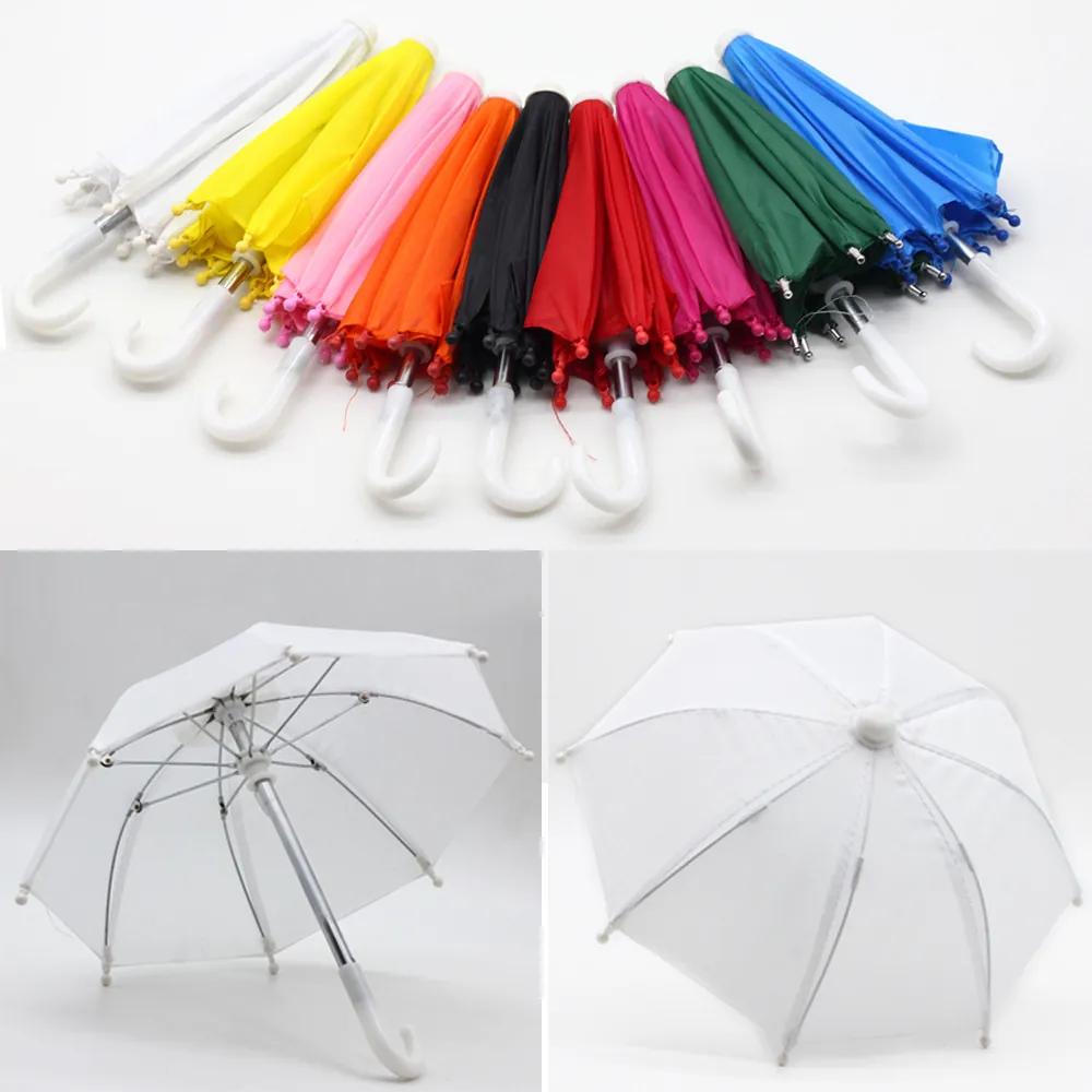 Mini Doll Umbrella Camera Shoulder Bag Clothes Rack Accessories For Large Girl Dolls Plastic Metal Cloth Toys