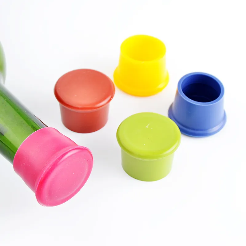 Silicone Bottle Stoppers Reusable Wine Caps Sealing Beer Covers Fresh Keeping Soda Plugs Food Grade Multi Colored Plugs