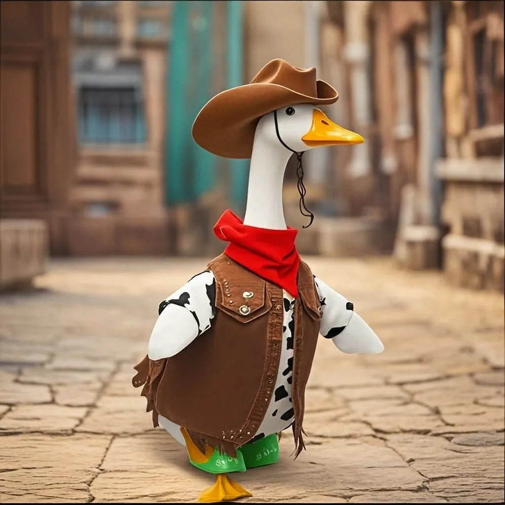 Goose Statue Outfits Holiday Clothes Polyester For Yard Porch Decor Christmas Halloween Summer Vacation Theme