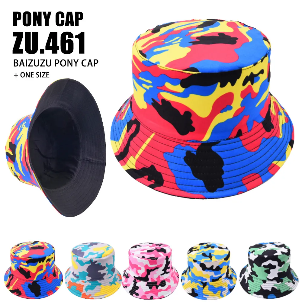 Cappello Alla Pescatora Mimetico Cotone Tela Tesa Larga Protezione Solare Sport All'aperto Moda Per Uomo Donna