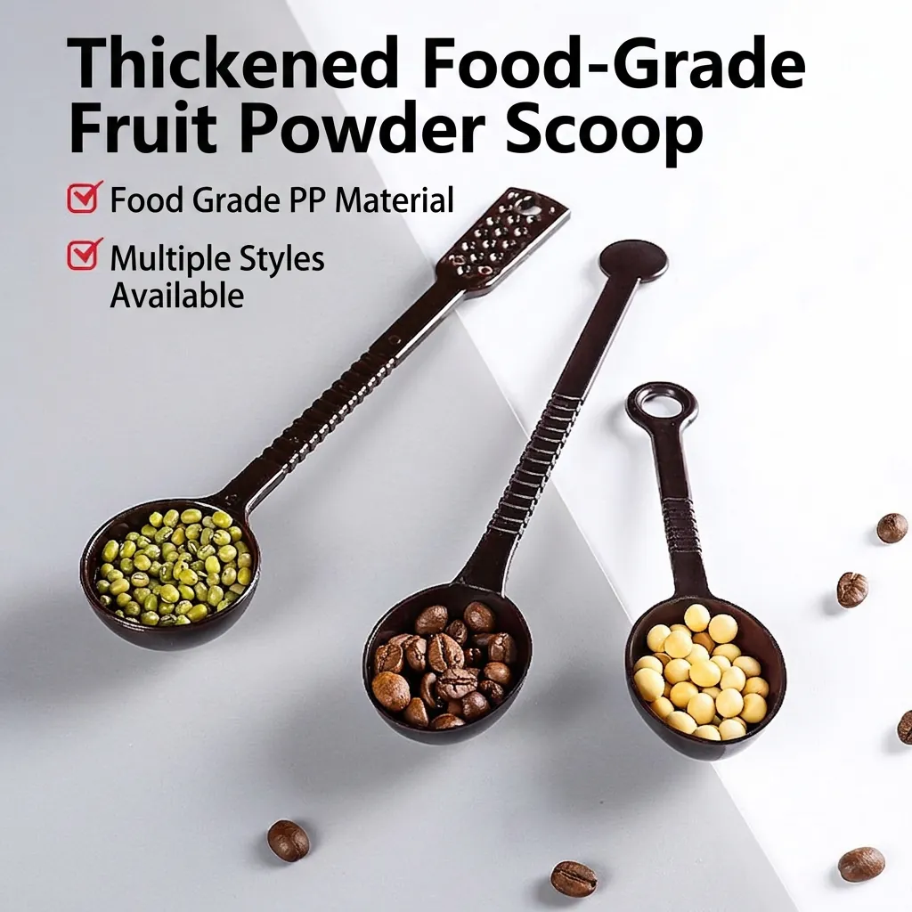 Measuring Scoop Long Handle Plastic 304 Stainless Steel Spoon For Coffee Powder Milk Powder Seasoning