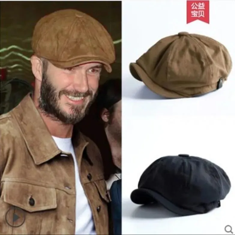 Berretto Newsboy Vintage Cotone Lino Stile Britannico Cappello Baker Boy Per Uomo Donna Retro Piatto Cabbie Ivy Casual