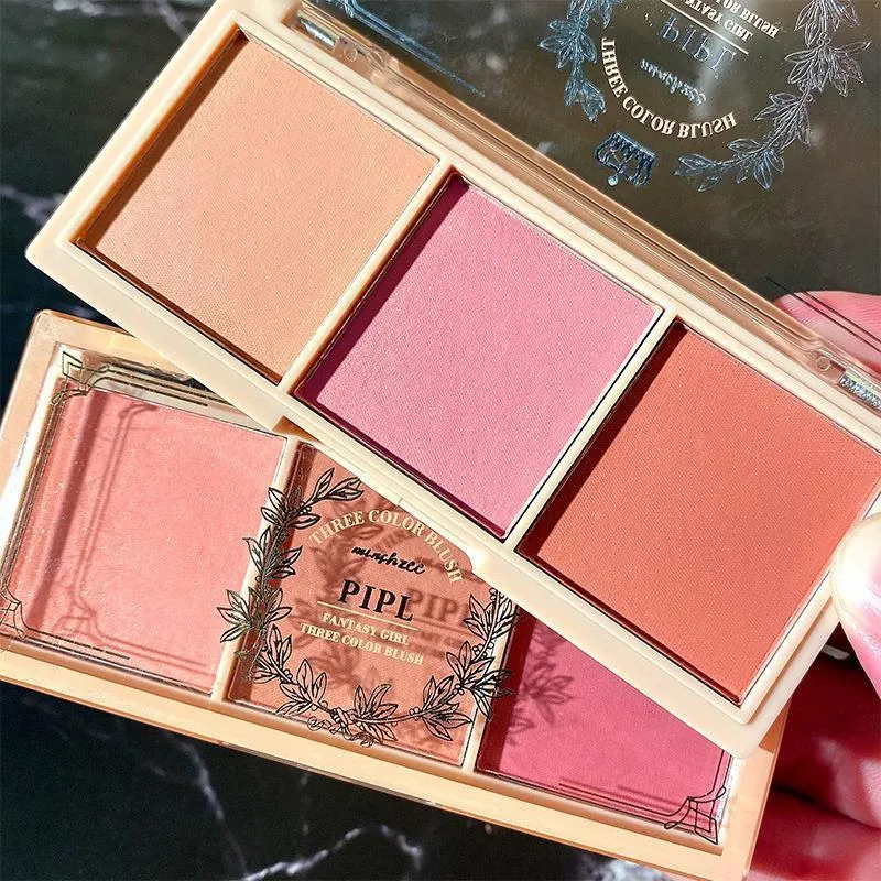 Blush Palette Matte Shimmer Natural Brightening Face Contour Makeup Fine Powder Pigmented Women Multicolor Cosmetics