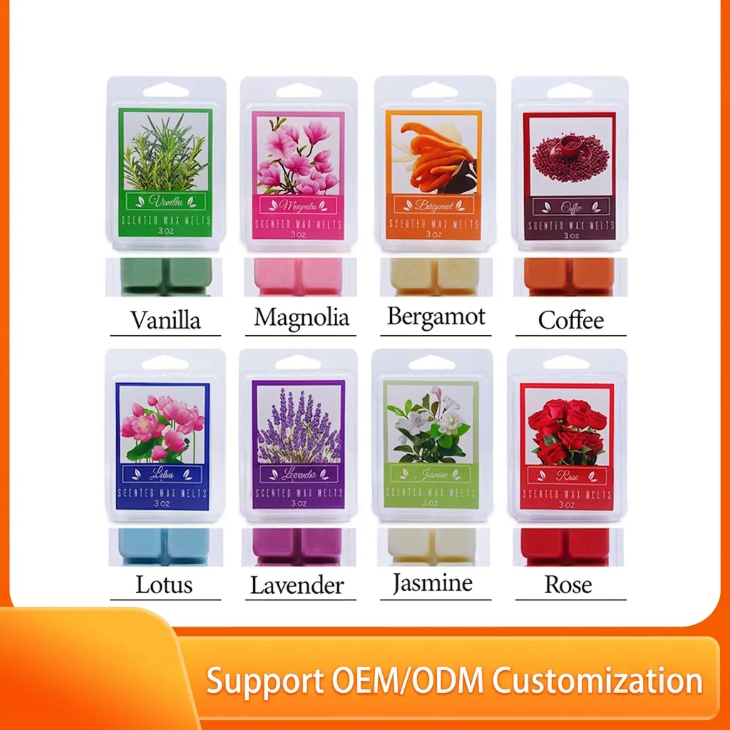 Scented Wax Melts Natural Soy Wax Variety Fragrance Aromatherapy Cubes For Home Relaxation Stress Relief
