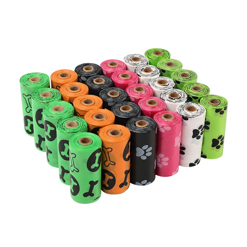 Biodegradable Pet Poop Bags With Dispenser Leakproof Compostable Garbage Cleaning Disposal Bags For Dogs And Cats