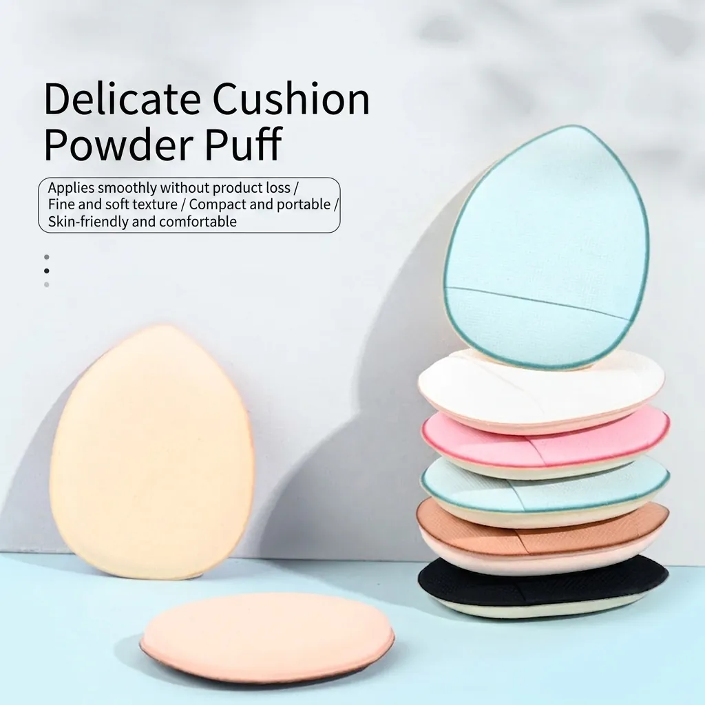 Mini Finger Makeup Puff Soft Sponge Fingertip Air Cushion Applicator For Eye Nose Concealer Dry Wet Use Beauty Tool