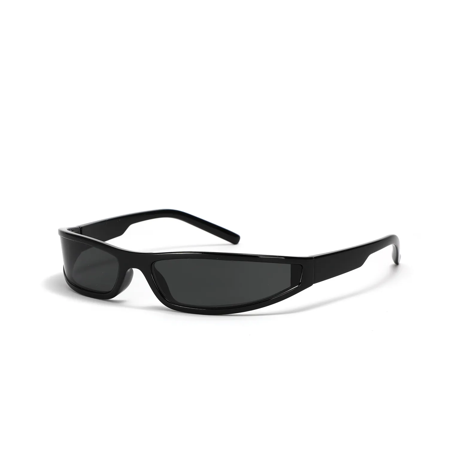 Wrap Around Sunglasses Narrow Frame PC UV400 Protection Y2K Future Style Sports Eyewear For Men Women Trendy Cyberpunk