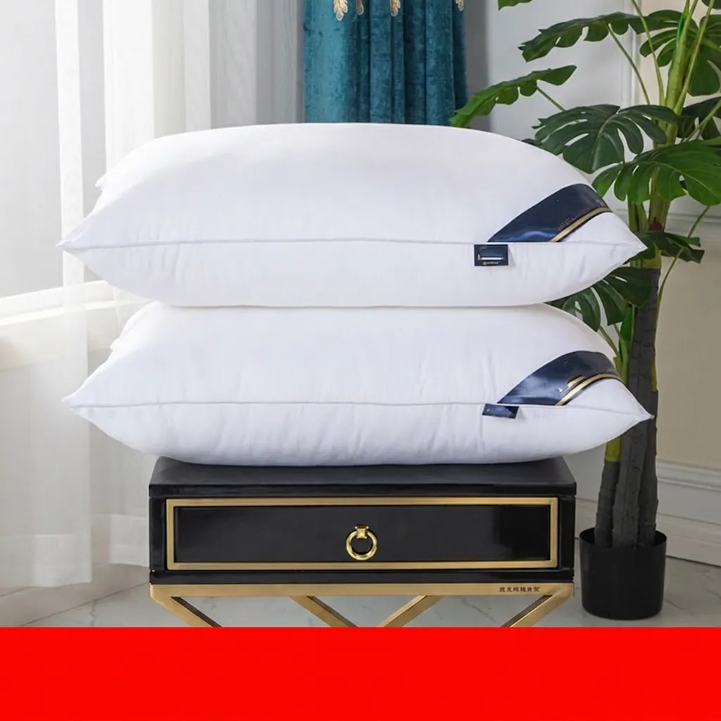 Hotel Quality Bed Pillows Soft Breathable Polyester Fiber Filling Quilted Rectangular Sleeping Pillow For Bedroom