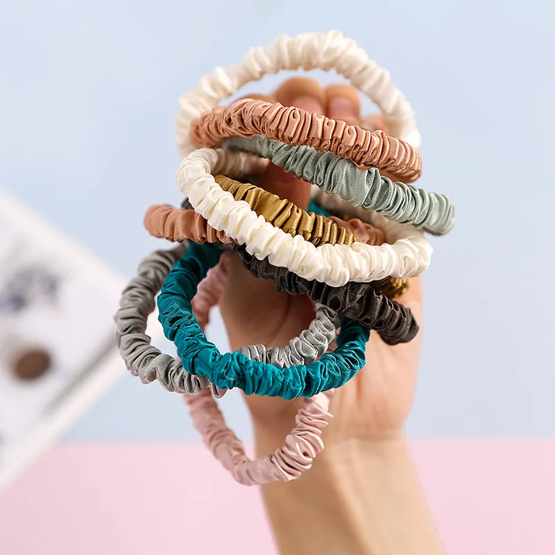 Mulberry Satin Scrunchie Hair Tie High Grade Satin Pure Satin Anti Breakage Elastic Smooth Hair Accessory French Style Women