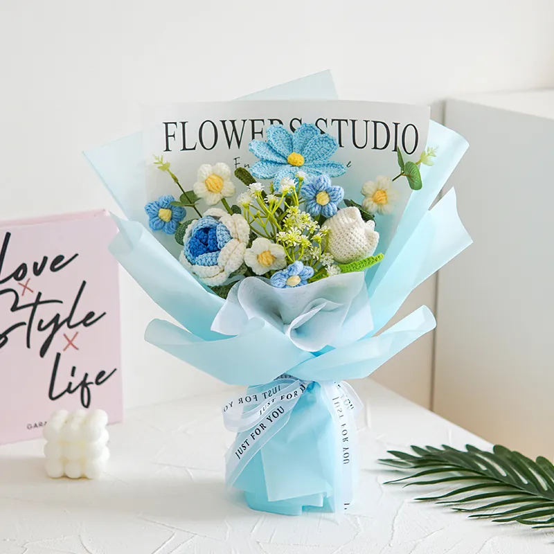 Pastoral Flower Yarn Artificial Flowers