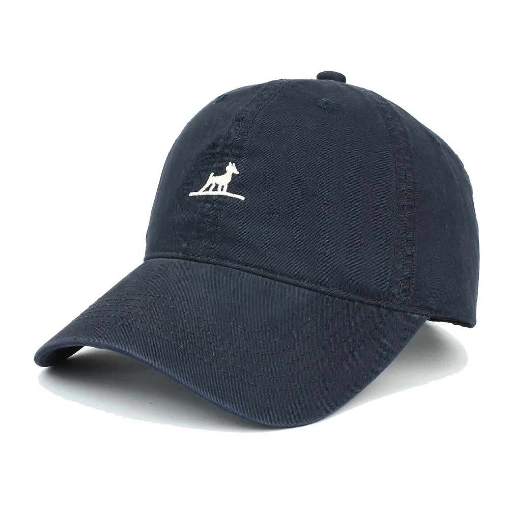 Cotton Baseball Cap Animal Puppy Embroidery Adjustable Metal Buckle Breathable Sun Hat Women Men Casual Vintage Peaked Cap