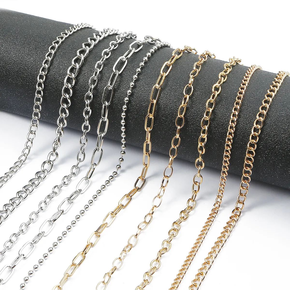 Stainless Steel Paperclip Chain DIY Bulk Findings For Jewelry Making Necklace Bracelet Fashion Flat Link Cable