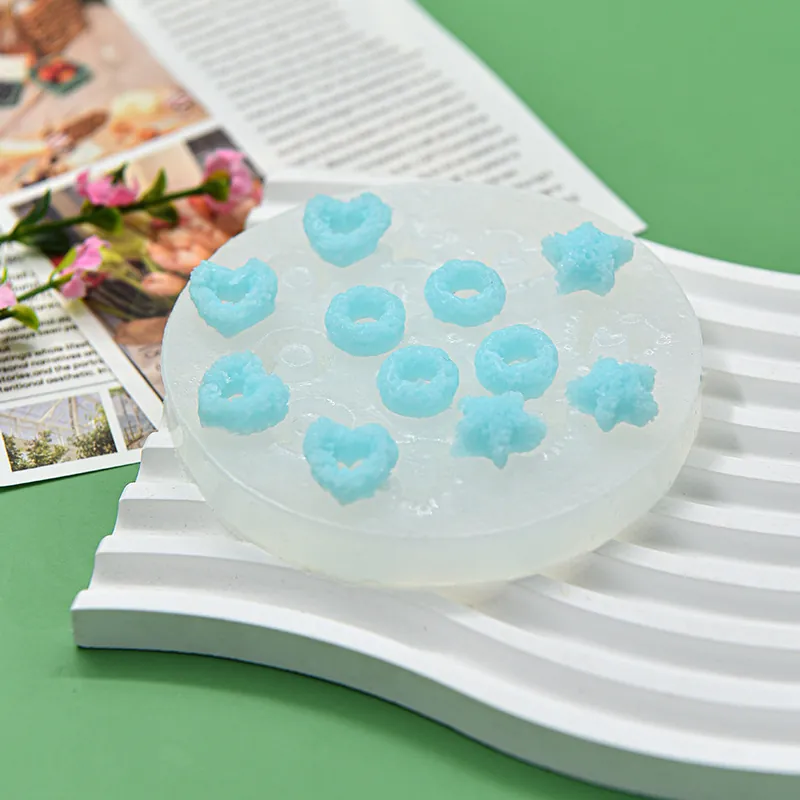 Silicone Cake Mold Heart Star Ring Shapes Round DIY Baking Tool For Chocolate Fondant Candy Decorative Sugarcraft