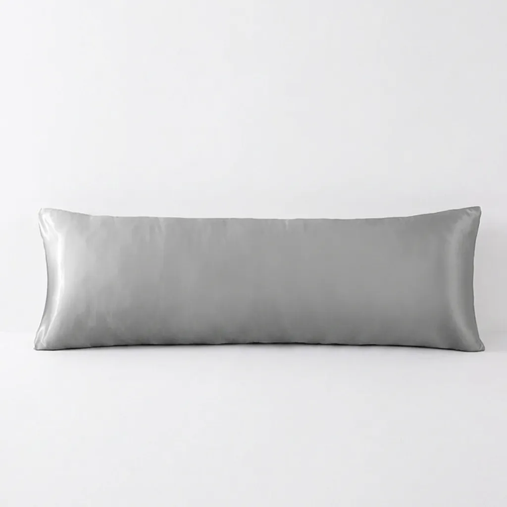 Satin Body Pillowcase Faux Satin Smooth Long Pillow Cover Cooling Breathable Luxury Shiny