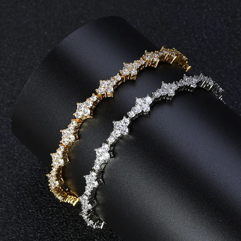 Hip Hop Iced Out Airplane Link Chain Necklace Full Zircon Inlaid Copper Bling Streetwear Fashion Jewelry For Men Women