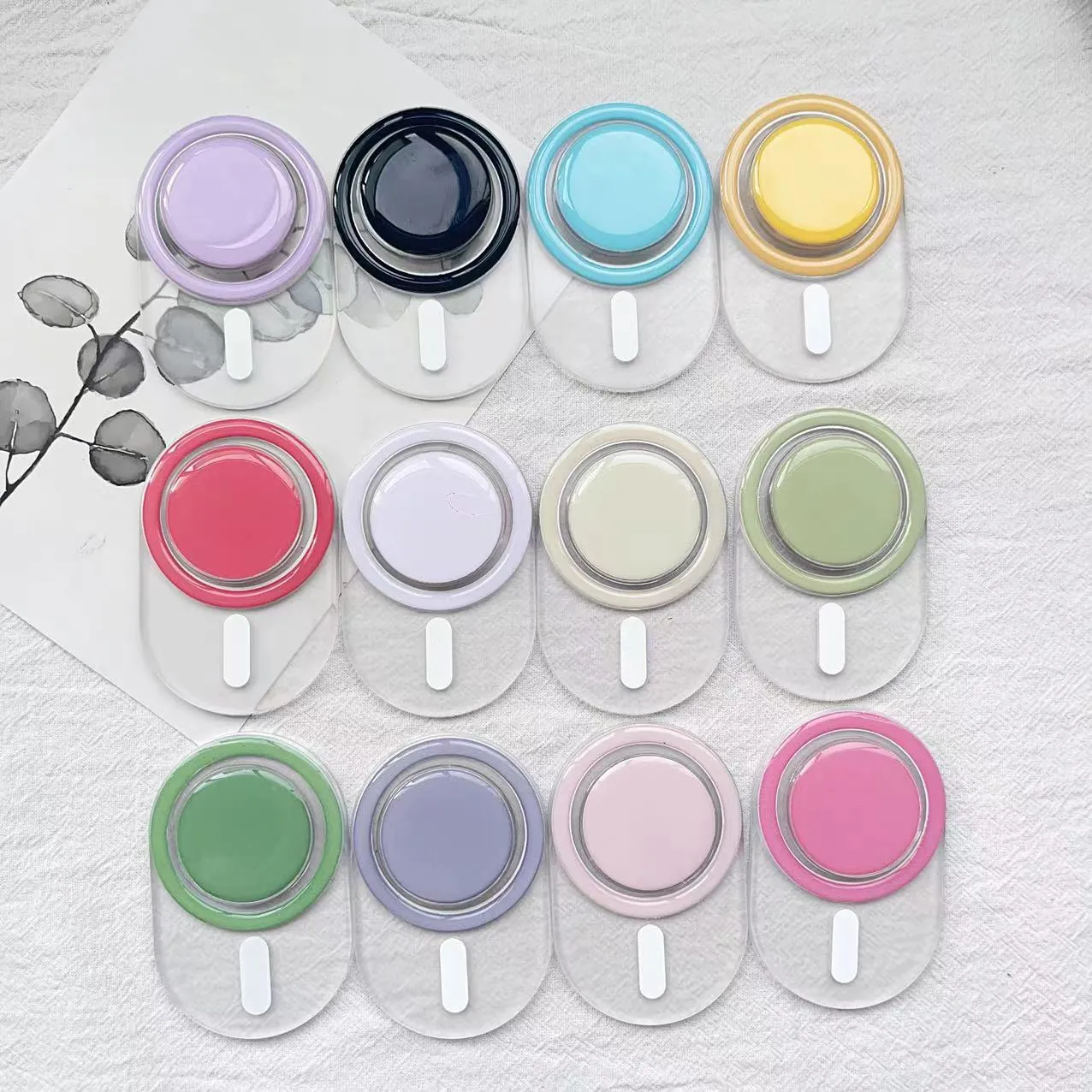 Supporto Magnetico Opaco per Airbag per Telefono Supporto da Tavolo Rimovibile ed Espandibile Impugnatura Magnetica Rotonda Colorata per Smartphone