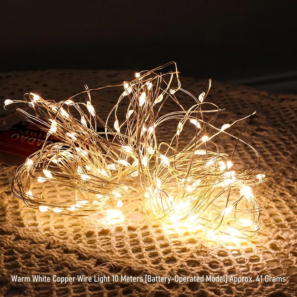 LED String Lights Star Ball Copper Wire For Bedroom Wedding Party Decoration Aesthetic Romantic Warm White Colorful Plastic