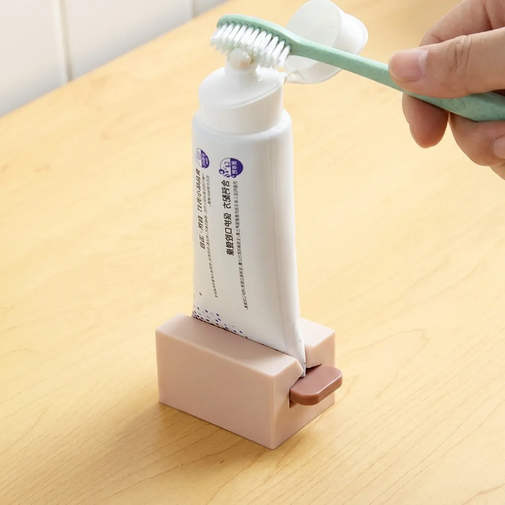 Spremi Dentifricio Manuale Rotante Plastica Distributore Di Tubetti Supporto Detergente Viso Accessorio Bagno Salva Spazio