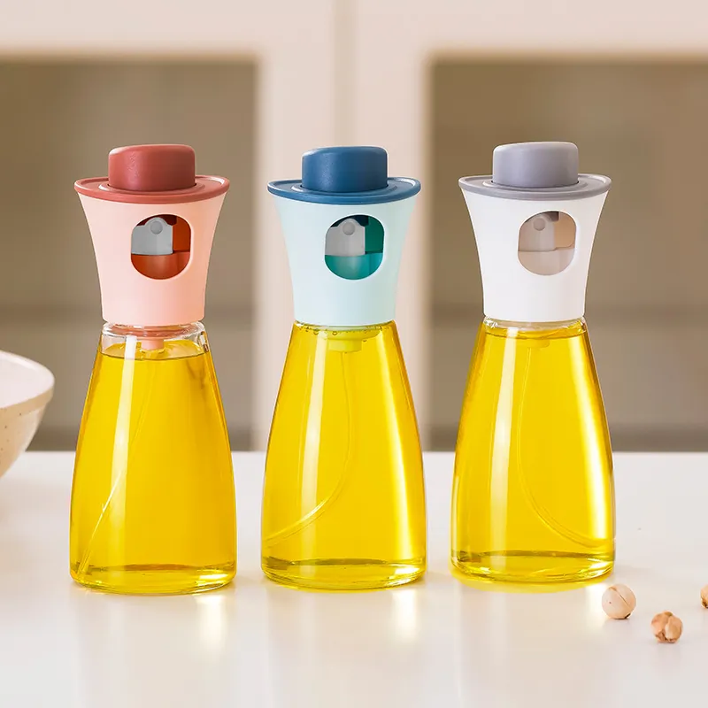 Pulvérisateur Huile Bouteille Verre Type Presse Cuisine Cuisson Brume Pour Barbecue Salade Cuisson Étanche Grande Ouverture