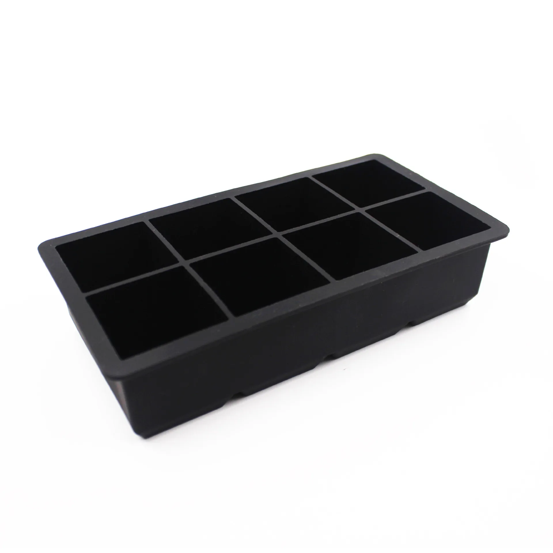 Molde de Silicona Cuadrado para Cubitos de Hielo Bandeja de Hielo de Rejilla Grande Con Tapa Máquina de Hielo Flexible para Whiskey Cóctel Gadget de Cocina Reutilizable