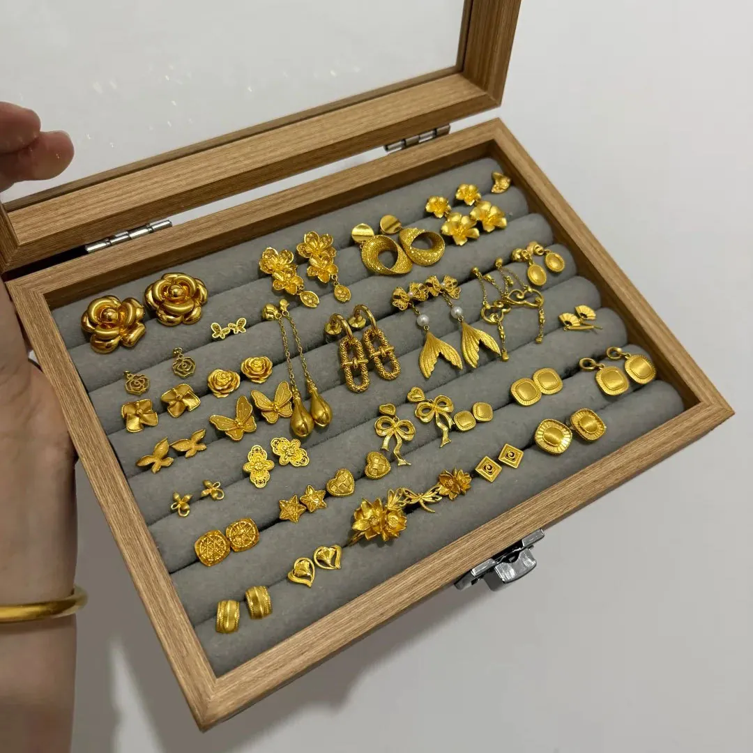 Boucles D Oreilles Vintage Fleur Papillon Dorées Avec Tige En Argent Sterling 925 Alliage Mat Bijoux De Luxe Pour Femmes