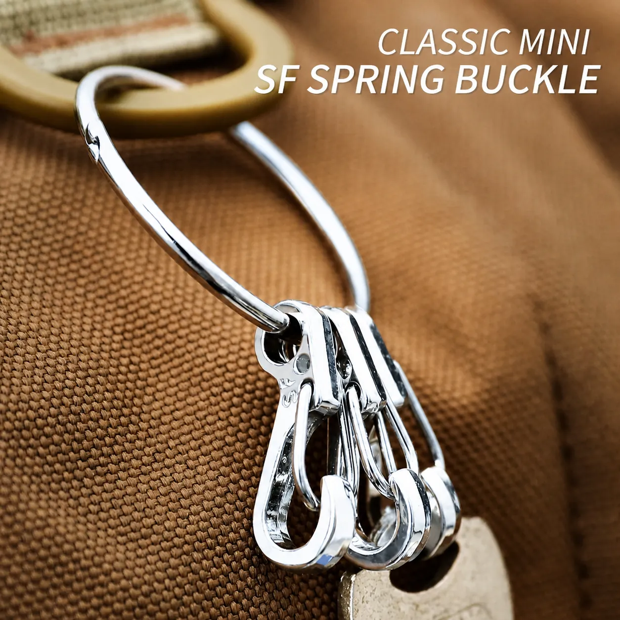 Mini Karabiner Schnapphaken Zinklegierung Taktisch EDC Schlüsselanhänger Rucksack Zubehör Metall Schnalle Kleiner Outdoor Clip