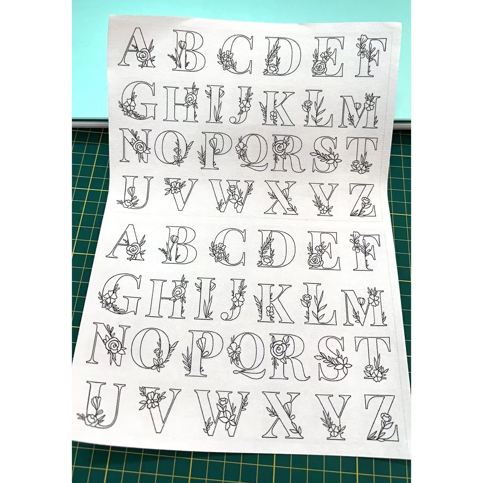 Water Soluble Embroidery Stabilizers Floral Bohemian Patterns Stick And Stitch Wash Away Transfer Paper For DIY Sewing