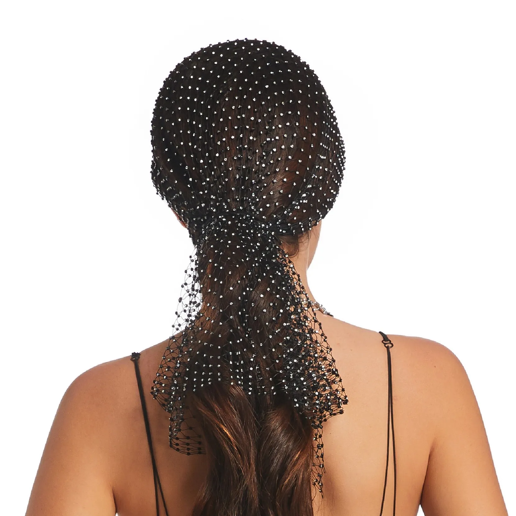 Foulard Capelli In Maglia Con Strass Copricapo A Rete Retina Per Capelli Luccicante Per Matrimonio Festa Sposa