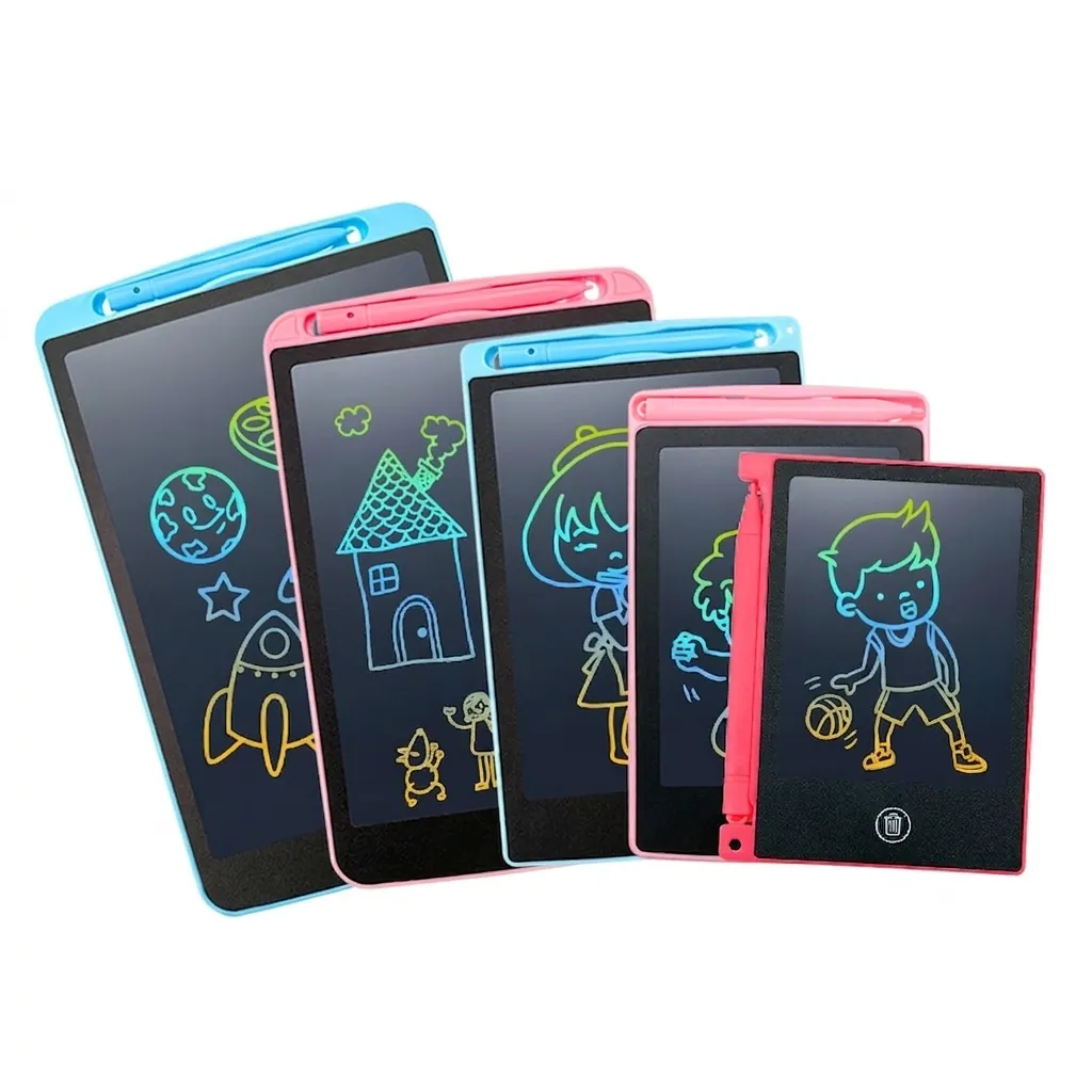LCD Writing Tablet Electronic Drawing Board Erasable Portable Educational Toy With Stylus Pen Colorful Screen Kids Boys