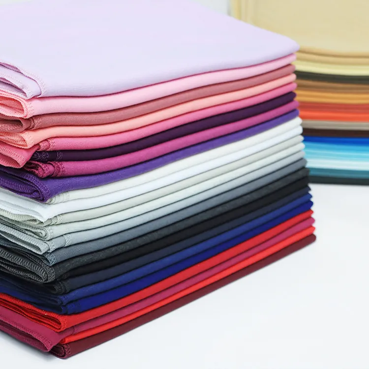 Jersey Scarf Solid Color Soft Mercerized Cotton Polyester Hijab Shawl Wrap For Women Fashion Versatile Long Headwear