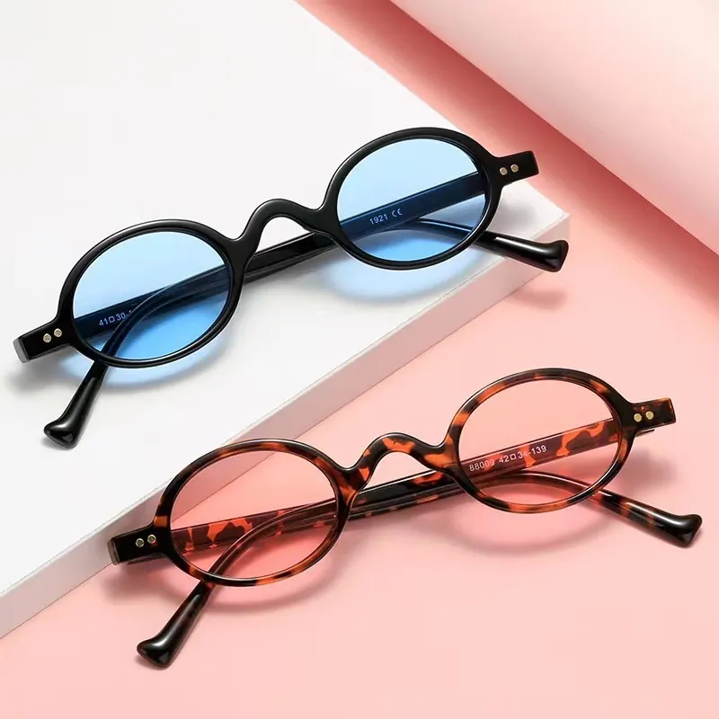 Retro Small Round Sunglasses Vintage Steampunk UV400 Protection Rivet PC Frame Eyewear For Men Women Fashion Streetwear