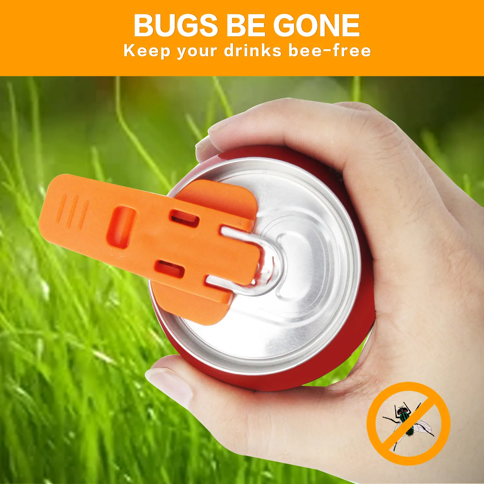 Easy Can Opener ABS Plastic Soda Beverage Lid Cover Nail Protector Bug Bee Proof Guard Portable Manual Tool