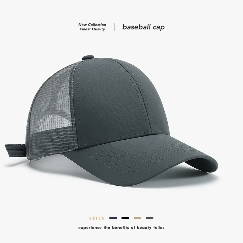 Cappello Da Baseball In Rete Unisex Asciugatura Rapida Impermeabile Traspirante Protezione Solare Regolabile Trucker Hat Outdoor