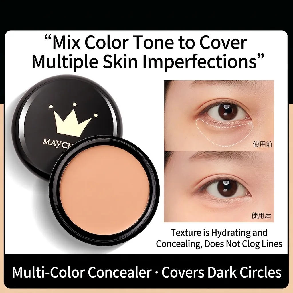 Full Coverage Concealer Cream Face Makeup Palette For Dark Circles Blemishes Acne Marks Contouring Waterproof Cosmetic