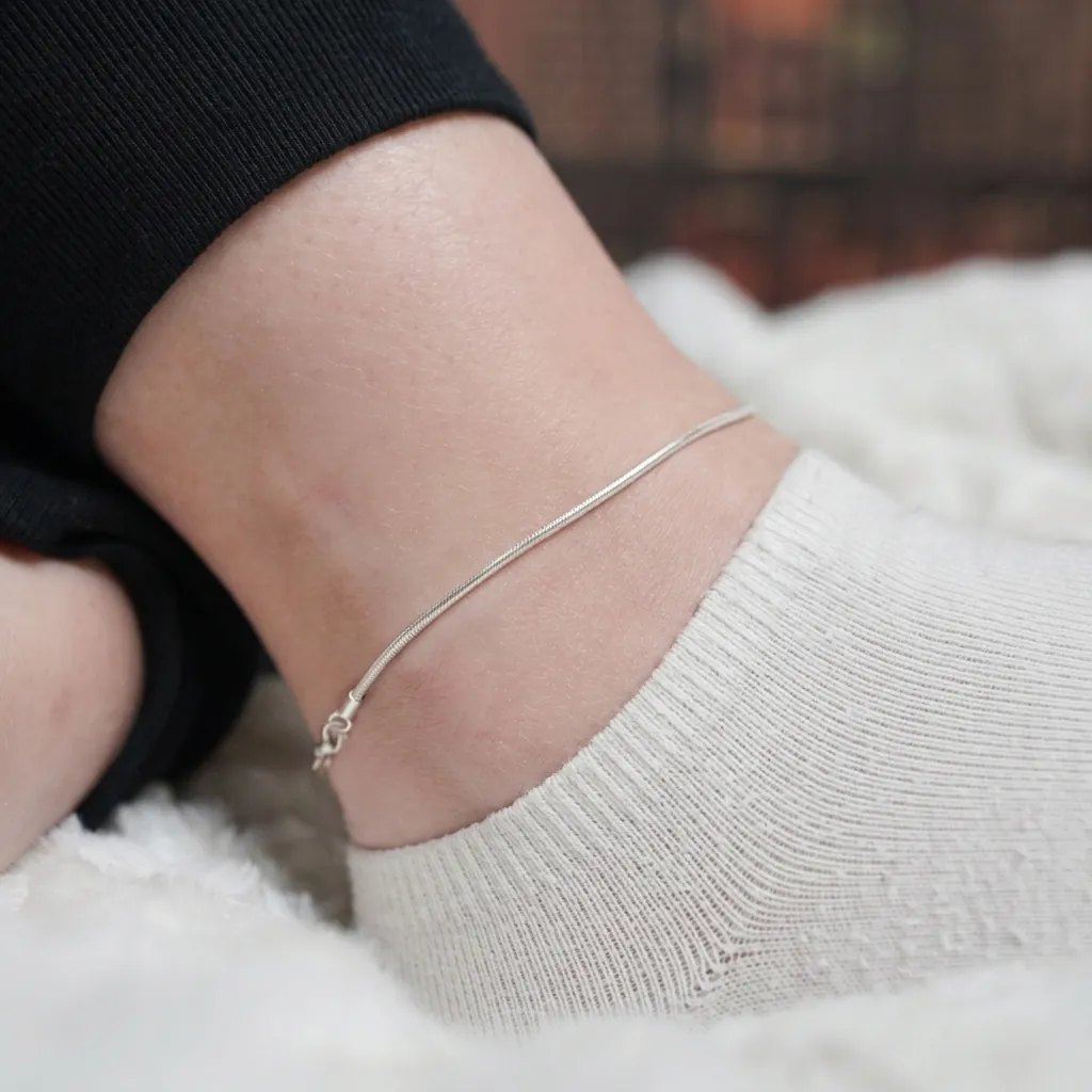 Minimalistisch Edelstahl Schlangenkette Fußkettchen Für Damen Gold Silber Vergoldet Verstellbar Sommer Strand Schmuck Fußkette Geschenk